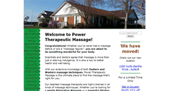 Desktop Screenshot of power-therapeutic-massage.com