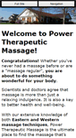 Mobile Screenshot of power-therapeutic-massage.com